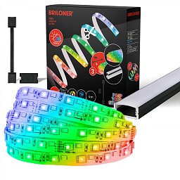 Obrázek pro produkt Pimp Your Stripe prodlužovací sada LED Strip 4m, IP44 venkovní, WiFi, RGB+W - BRILONER