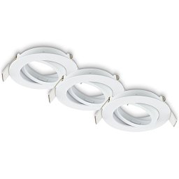 Obrázek pro produkt Biwa vestavný bodové svítidlo 68mm 3ks sada - 230V, GU10 patice, max. 7W, bílé - BRILONER
