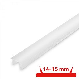 Obrázek pro produkt AKCE - Pimp your panel difuzor 14-15mm pro nástěnné panely, 130cm, zkrátitelný, klipový, bílá - BRILONER