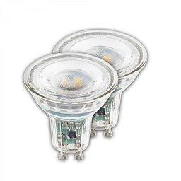Obrázek pro produkt EEK A 2ks sada GU10 LED žárovka, třída A, 50.000h, 850lm, 4,7W, teple bílé světlo - BRILO