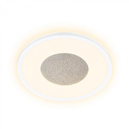 Obrázek pro produkt Sufit Kristal LED stropní svítidlo ploché, třpitkový dekor, přímé a nepřímé osvětlení, bílé - BRILO