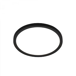 Obrázek pro produkt Tava LED stropní svítidlo, ploché, přímé a nepřímé osvětlení, 1900 lm, 16 W, černá, kruhové 24 cm - BRILO