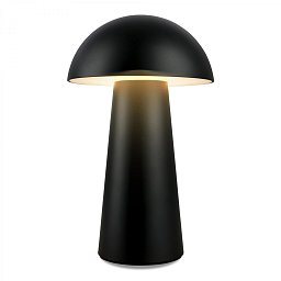 Obrázek pro produkt Fungo Mini LED stolní lampička bezdrátová IP44, stmívatelné, dotykový vypínač, černá - BRILO