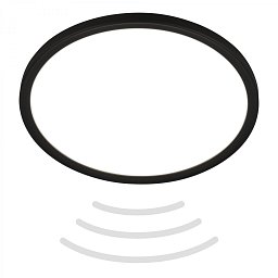 Obrázek pro produkt Move LED stropní svítidlo IP44, přímé a nepřímé osvětlení, pohybové čidlo, černá - BRILO