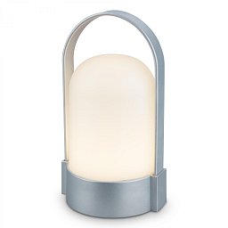 Obrázek pro produkt Asa stolní lampička - 1W, 50lm, bezdrátová, LED, stmívatelné, teplá bílá, matný chrom - BRILO