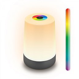Obrázek pro produkt Nubsi stolní lampička - 2,8W, 280lm, nabíjecí, LED, stmívatelné, RGB+W, antracit mat - BRILO