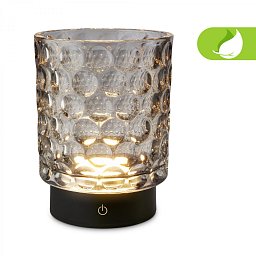 Obrázek pro produkt Sunora LED stolní lampička bezdrátová IP44, stmívatelné, dotykový vypínač, šedá - BRILO