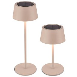 Obrázek pro produkt Awia stolní lampička - 2W, 160lm, nabíjecí, LED, stmívatelné, dotykový vypínač, CCT, béžová - BRILO