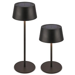 Obrázek pro produkt Awia stolní lampička - 2W, 160lm, nabíjecí, LED, stmívatelné, dotykový vypínač, CCT, černá - BRILO