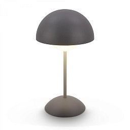 Obrázek pro produkt Kugle stolní lampička - 3W, 250lm, bezdrátová, LED, stmívatelné, dotykový vypínač, teplá bílá, antracit - BRILO