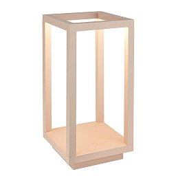 Obrázek pro produkt Laer stolní lampa - 1,8W, 50lm, bezdrátová, LED, stmívatelné, dotykový vypínač, CCT, béžová - BRILO