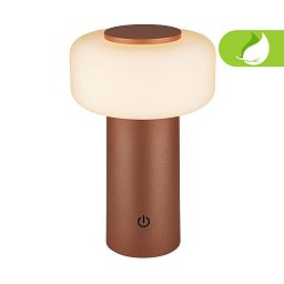 Obrázek pro produkt Juna stolní lampa - 1,8W, 210lm, nabíjecí, LED, stmívatelné, dotykový vypínač, teplá bílá, kávová - BRILO