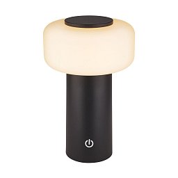 Obrázek pro produkt Juna stolní lampa - 1,8W, 210lm, nabíjecí, LED, stmívatelné, dotykový vypínač, teplá bílá, antracit - BRILO