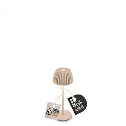 Obrázek pro produkt Riffle Nano stolní lampička - 1,5W, 130lm, nabíjecí, LED, stmívatelné, dotykový vypínač, German design Award Winner 2025, béžová - BRILO