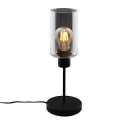 Obrázek pro produkt Stolní lampa, 39,5 cm, 1x E27, max. 10W, černá - BRILO