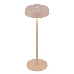Obrázek pro produkt Pala stolní lampička - 2W, 200lm, bezdrátová, LED, dotykový vypínač, stmívatelné, béžová - BRILO