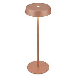 Obrázek pro produkt Pala stolní lampička - 2W, 200lm, bezdrátová, LED, dotykový vypínač, stmívatelné, kávová - BRILO