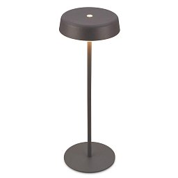 Obrázek pro produkt Pala stolní lampička - 2W, 200lm, bezdrátová, LED, dotykový vypínač, stmívatelné, antracit - BRILO