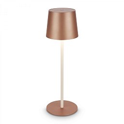Obrázek pro produkt Bota stolní lampa - 2,6W, 120lm, nabíjecí, LED, stmívatelné, dotykový vypínač, teplá bílá, kávová - BRILO