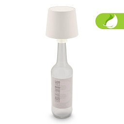 Obrázek pro produkt Bota lampička na láhev - 1,8W, 120lm, nabíjecí, LED, stmívatelné, dotykový vypínač, teplá bílá, bílá - BRILO