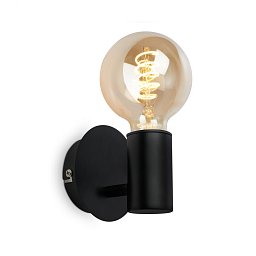 Obrázek pro produkt Nástěnné svítidlo 10 cm 1x E27 max 10 W černé - BRILONER