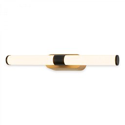 Obrázek pro produkt Runt svítidlo k zrcadlu - 7W, 690lm, LED, montáž na stěnu, 40cm, teplá bílá, černá/dřevo - BRILONER