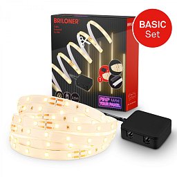 Obrázek pro produkt Startovací sada On/Off LED pásek pro nástěnné panely – 260cm, vypínač, vč. rozbočovače - BRILONER