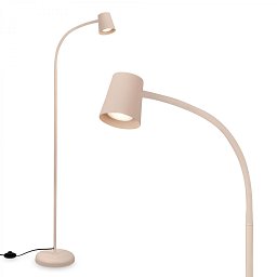 Obrázek pro produkt Skriva stojanová lampa – nastavitelná, vypínač, GU10 patice, max. 9W, béžová - BRILO