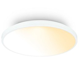 Obrázek pro produkt Competo stropní svítidlo pr.38 cm - 24W, 2600lm, stmívatelné, dálkový ovladač, CCT teplá/neutrální bílá, bílé - BRILO