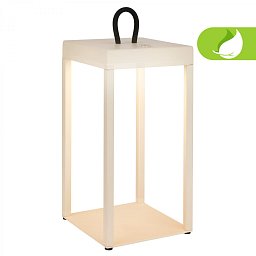 Obrázek pro produkt Luca LED bezdrátová lucerna IP44, stmívatelné, dotykový vypínač, béžová - BRILO