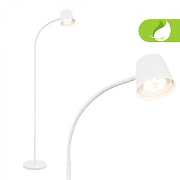 Obrázek pro produkt Cielo LED stojanová bezdrátová lampa, stmívatelná, dotykový vypínač, bílá - BRILO