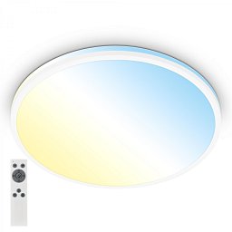 Obrázek pro produkt Pulup LED stropní svítidlo, plynule stmívatelné, dálkový ovladač, bílé - BRILO