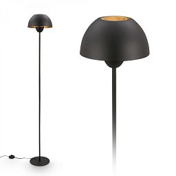 Obrázek pro produkt Gryde stojanová lampa – s vypínačem, E27 patice, max. 10W, černá - BRILO
