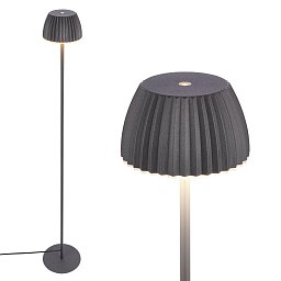 Obrázek pro produkt Loca stojanová lampa - 8W, 800lm, LED, dotykový vypínač, stmívatelná, teplá bílá, antracit - BRILONER