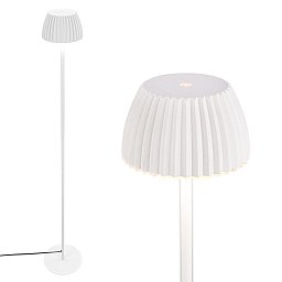 Obrázek pro produkt Loca stojanová lampa - 8W, 800lm, LED, dotykový vypínač, stmívatelná, teplá bílá, starobílá - BRILONER