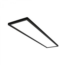 Obrázek pro produkt Tava LED stropní svítidlo 98cm, ploché, přímé a nepřímé osvětlení, černá - BRILO