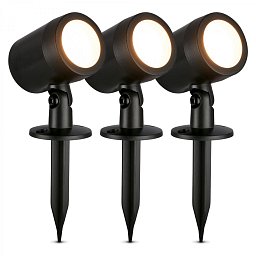 Obrázek pro produkt LED zahradní bodové svítidlo, zápich, ochrana proti stříkající vodě, nastavitelné - BRILO