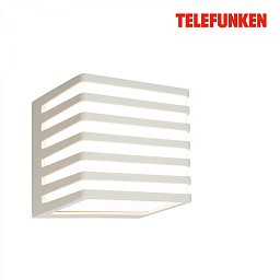 Obrázek pro produkt TELEFUNKEN LED venkovní nástěnné svítidlo, voděodolné a prachotěsné, kostka, světlešedá - BRILONER