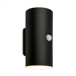 Obrázek pro produkt Lima LED venkovní nástěnné svítidlo, pohybové čidlo, soumrakový senzor, nabíjecí, černá - BRILONER