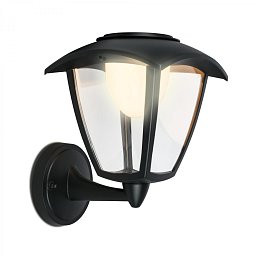 Obrázek pro produkt LED nabíjecí nástěnné svítidlo, venkovní, retro, dotykový vypínač, vyměnitelné baterie, vč. USB-C kabelu, stmívatelné, IP44, černá - BRILONER