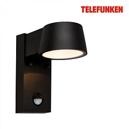 Obrázek pro produkt TELEFUNKEN LED nástěnné svítidlo, pohybové čidlo, soumrakový senzor, černá - BRILONER