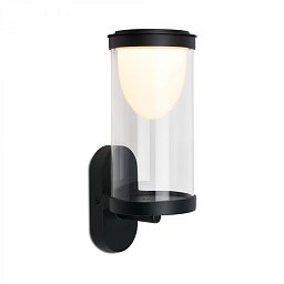 Obrázek pro produkt LED nabíjecí nástěnné svítidlo, venkovní, dotykový vypínač, vyměnitelné baterie, vč. USB-C kabelu, stmívatelné, IP44, černé - BRILONER