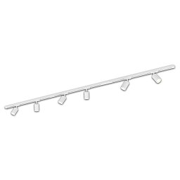 Obrázek pro produkt Lištový systém sada 225 cm - 3x 230V lišta 1-fázová, 6x spot GU10, bílá - BRILO