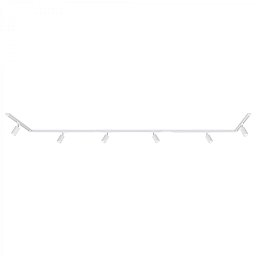 Obrázek pro produkt Lištový systém sada 450 cm do U - 6x 230V lišta 1-fázová, 6x spot GU10, bílá - BRILO