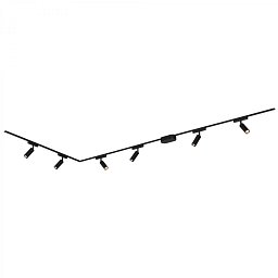 Obrázek pro produkt Luxtrail lištový systém, kompletní sada, 6x LED spoty, do L, černá - BRILO