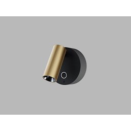Obrázek pro produkt LED2 Nástěnné svítidlo ELFY USB, BG 3,5W 2700K černá/zlatá - LED2 Lighting