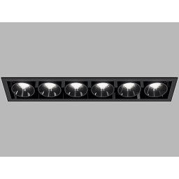 Obrázek pro produkt LED2 Zápustné svítidlo RIVA MAXI 6, B DALI/PUSH 30W 2700K/3000K/4000K UGR černá - LED2 Lighting