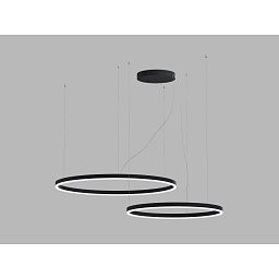 Obrázek pro produkt LED2 Závěsné svítidlo CIRCLE SET 2 P-Z, B DALI TW/PUSH TW 104W 2700K-4000K černá - LED2 Lighting