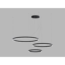 Obrázek pro produkt LED2 Závěsné svítidlo CIRCLE SET 3 P-Z, B DALI TW/PUSH TW 136W 2700K-4000K černá - LED2 Lighting