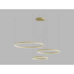 Obrázek pro produkt LED2 Závěsné svítidlo CIRCLE SET 3 P-Z, G DALI TW/PUSH TW 136W 2700K-4000K zlatá - LED2 Lighting